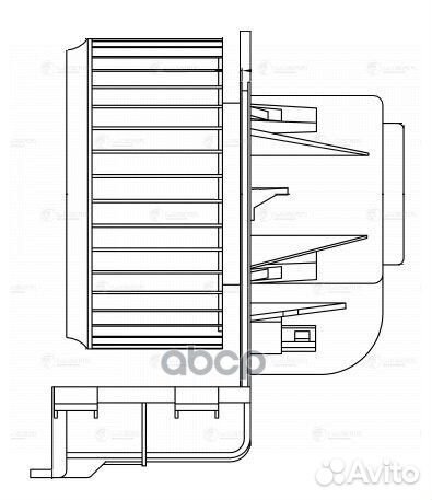 Вентилятор отопителя VW Transporter T5 (03) A/C