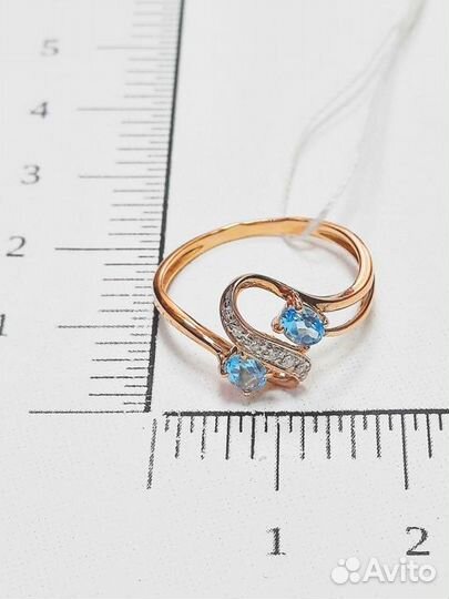 Золотое кольцо с бриллиантом 0р