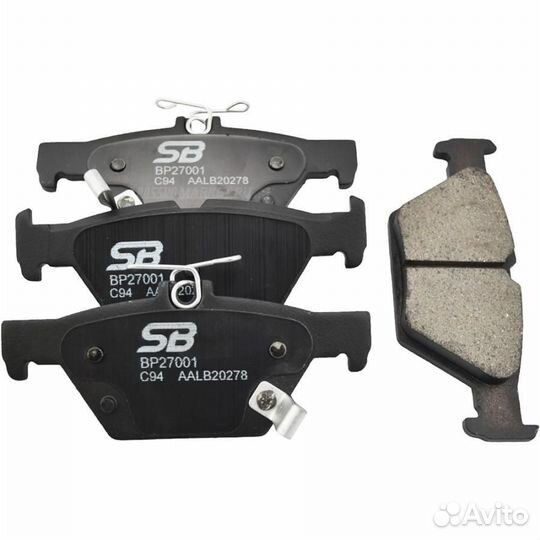 SB nagamochi BP27001 Колодки тормозные дисковые зад