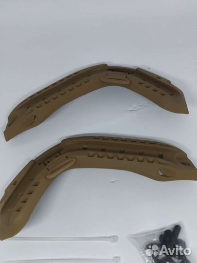 Рельсы на шлем 6Б47 и другие грязный песок