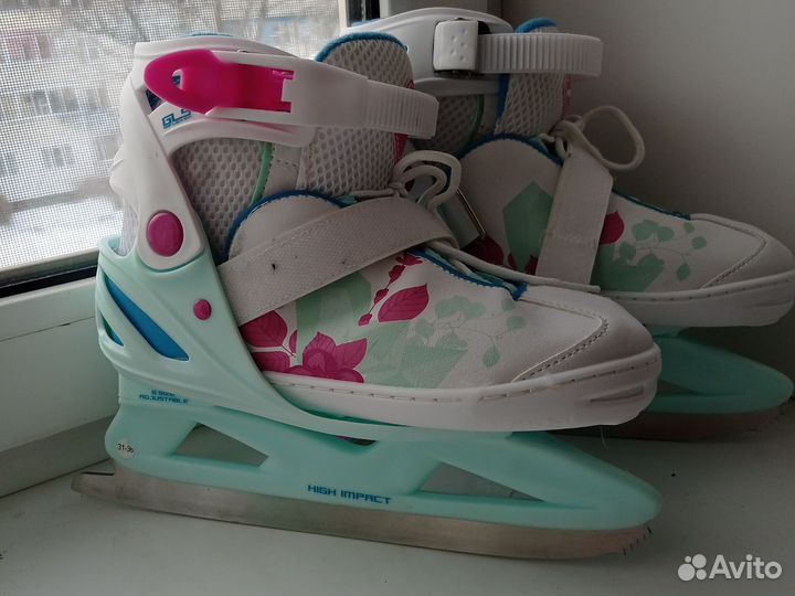 Коньки детские раздвижные 31 36