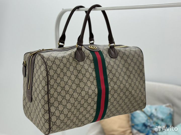 Дорожная сумка Gucci из канвы кожи