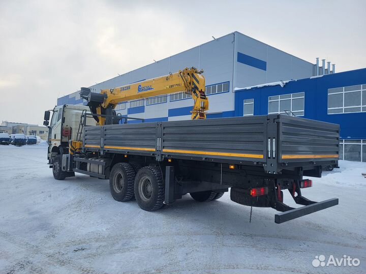 Бортовой грузовик FAW J6 СА3250 с КМУ XCMG, 2025