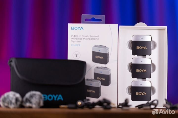 Беспроводной петличный микрофон радиосистема Boya