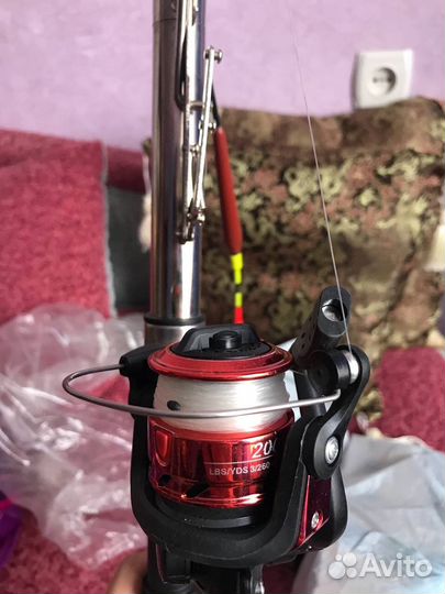 Набор большой для рыбалки удочки приманки крючки