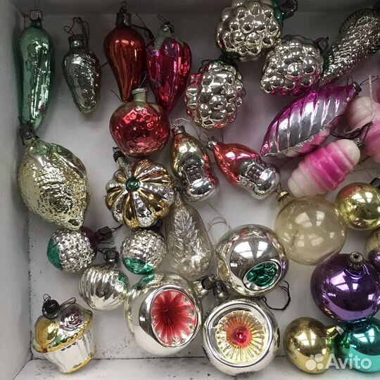 Игрушки елочные СССР раритет дед мороз