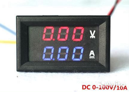 Вольтметр Амперметр 100V 10A