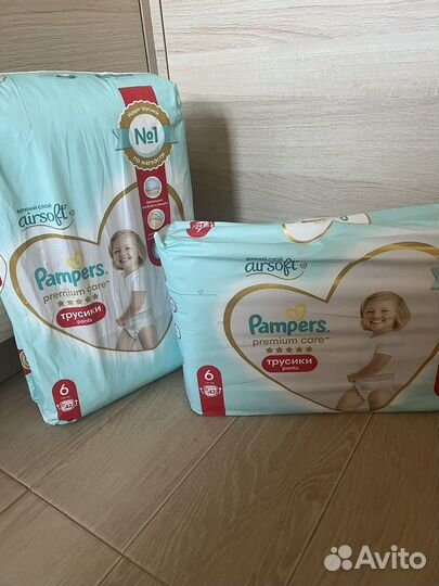 Подгузники- трусики pampers premium care 6