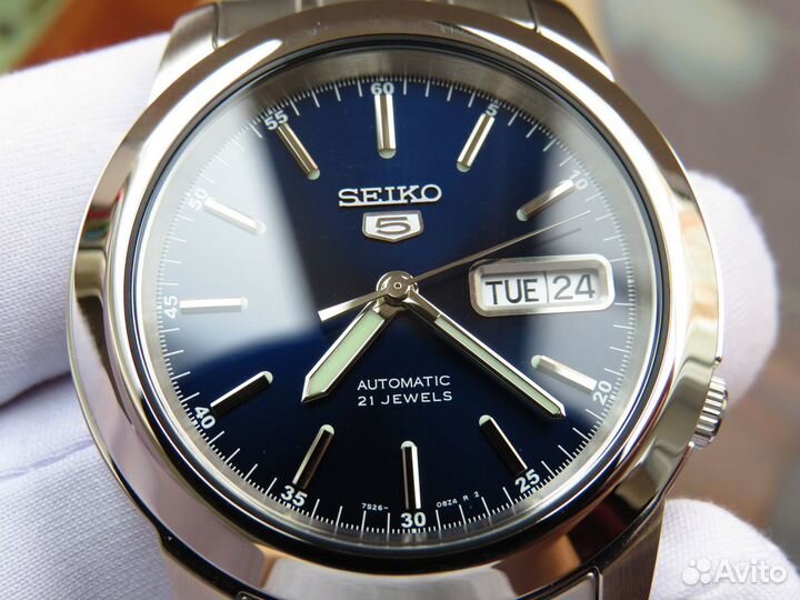 Часы Seiko (Сейко) 5 Blue Dial. Automatic