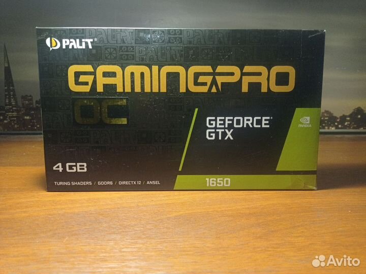 Видеокарта gtx 1650 Gaming pro OC gddr6