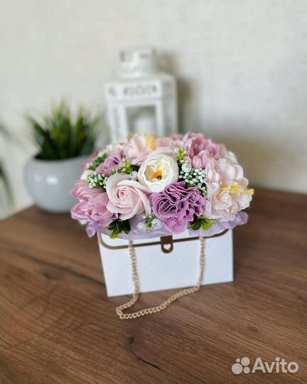 Букет цветов из мыла