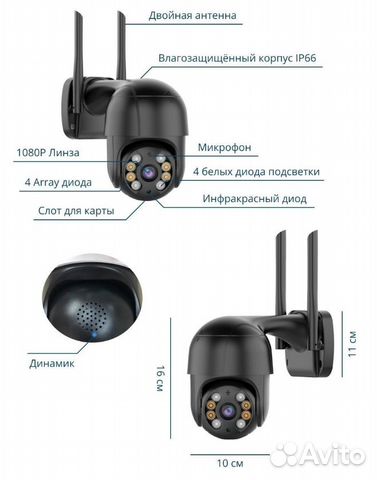 Камера видеонаблюдения Wi-fi