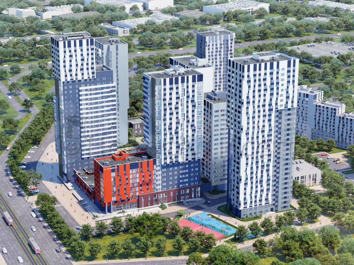 2-к. квартира, 64 м², 14/28 эт.