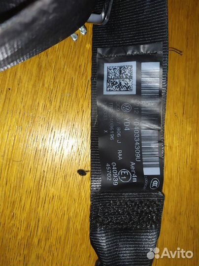 Ремень безопасности задний VW Passat B6