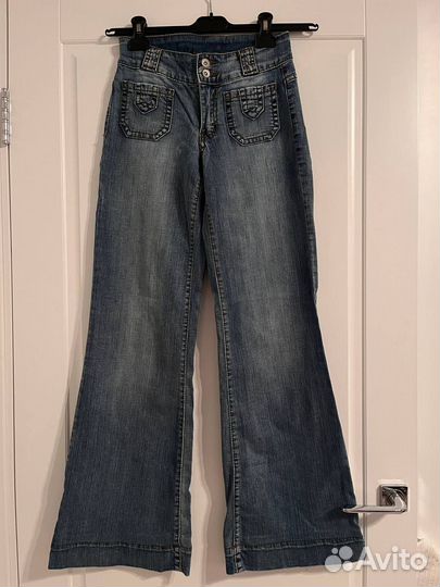 Джинсы клеш женские винтаж y2k