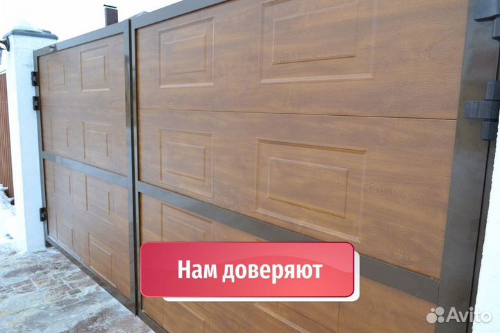 Откатные ворота собственное производство