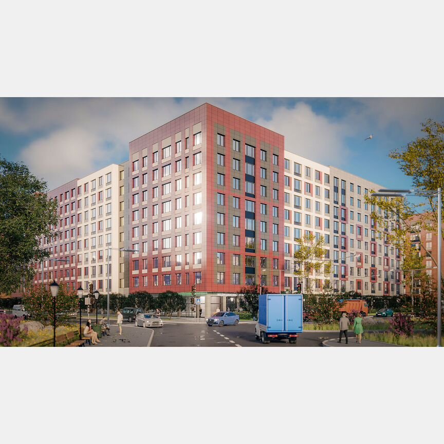 1-к. квартира, 36,6 м², 8/9 эт.