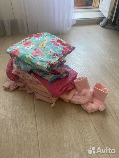 Вещи на девочку пакетом 62-86