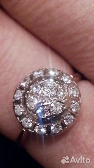 Золотое кольцо 583, СССР, шапка Мономаха, Винтаж