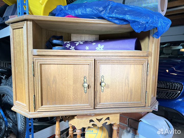 Тумба под тв из настоящего дуба и подставка