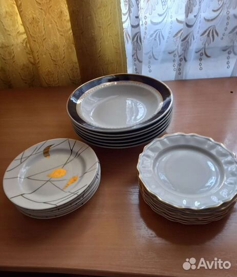 Тарелки, кружки, чайницы старинные