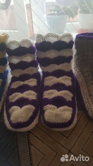 Вязанные носки ручной работы