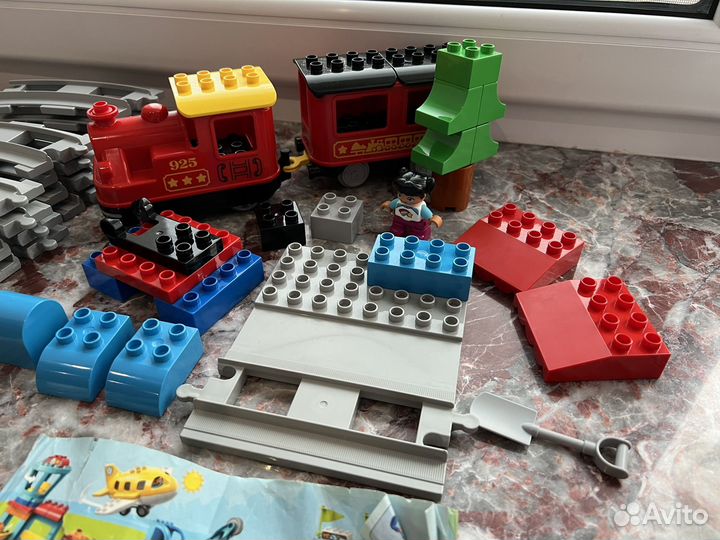 Оригинал lego Duplo 10874 Поезд