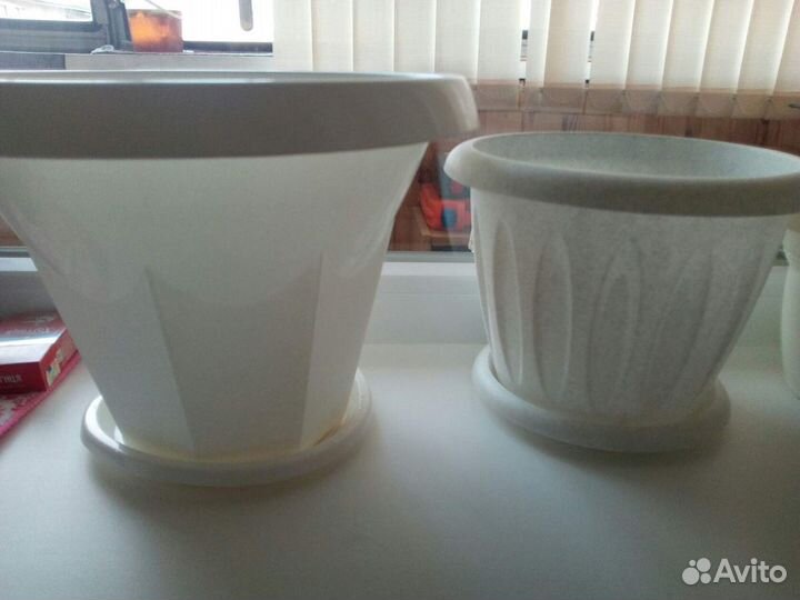 Цветочные горшки б/у, разные размеры