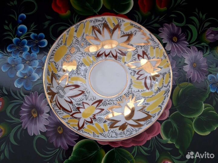 Блюдца, костяной фарфор, лфз