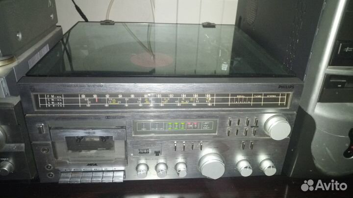 Ретро Центр philips, проигрыватель, радио, дека