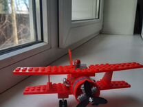 Лего Самолет Биплан Красный Орел 6615