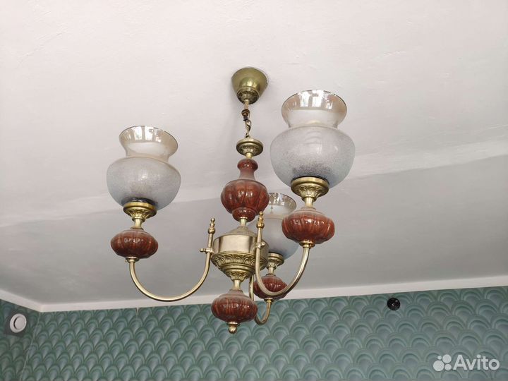 Люстра СССР, Польша. Винтаж, раритет, ретро