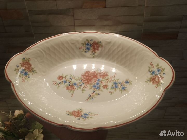 Блюдо сервировочное, салатник СССР Коростень