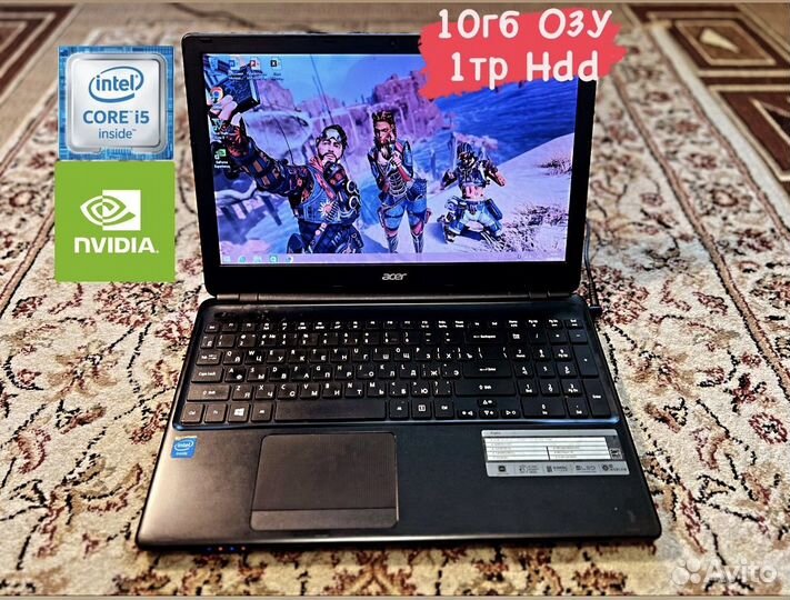 Игровой Ноутбук Acer core i5/10гб/GT 740m 2гб