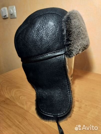 Шапка ушанка мужская меховая новая