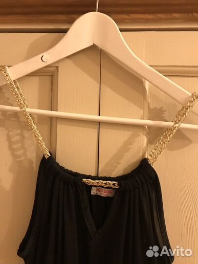 Платье длинное чёрное