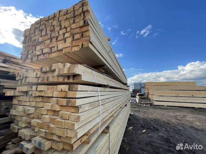 Доска обрезная 40х150х6000
