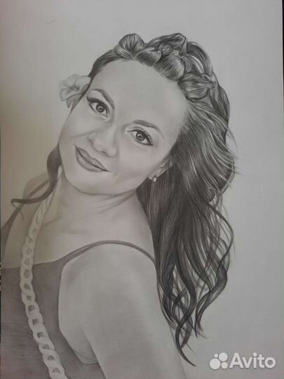 Портрет по фото карандашом