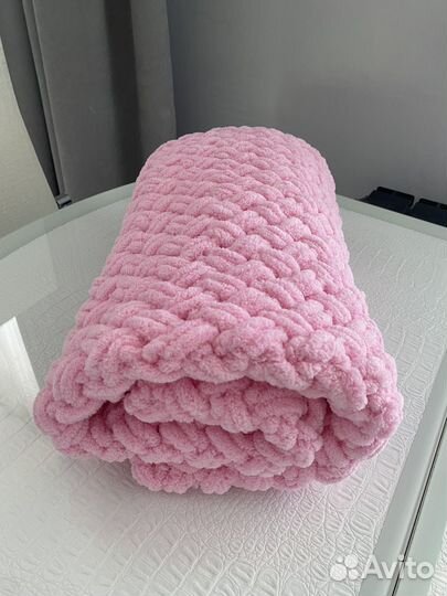 Плед детский вязаный ручная работа