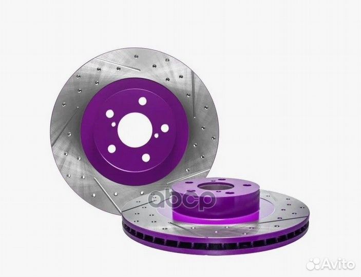Диск тормозной перфорированный перед subaru