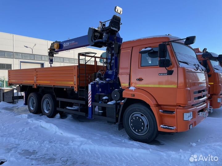 Бортовой грузовик КАМАЗ 65115 с КМУ DongYang, 2025