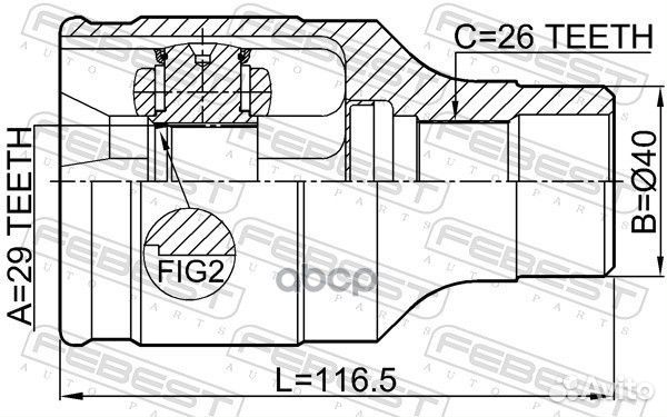 0711SX4FRH ШРУС внутренний правый к-кт Suzuki