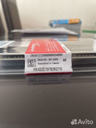 Kingston hyperX fury ddr4 16gb 3200 чек гарантия