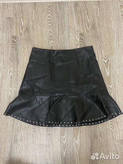 Кожаная Юбка lime