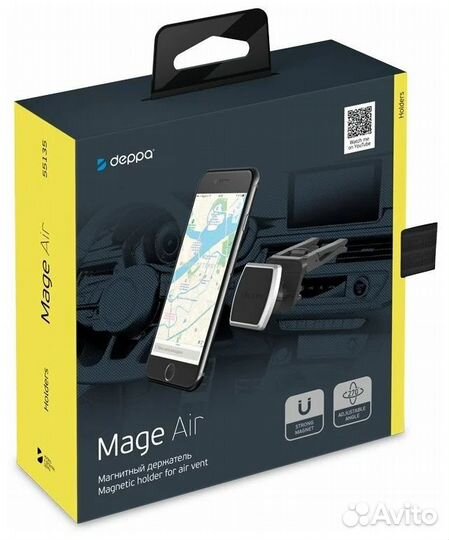 Держатель в авто Deppa Mage Air магнитный для смар