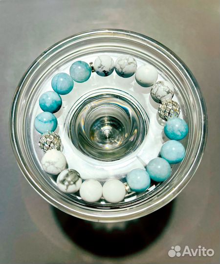 Браслет из натурального кварца и кохалонга