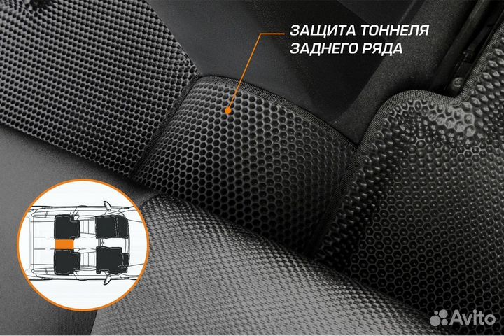 3d коврики в салон 5 шт. Volkswagen Taos