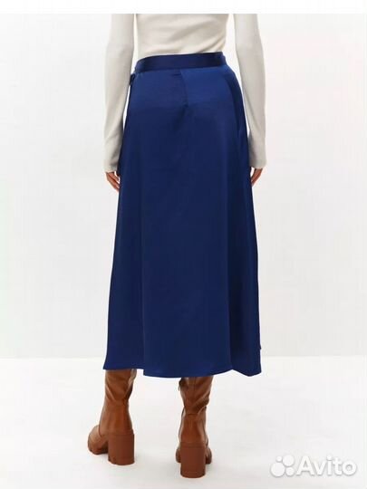 Юбка шелковая на запахе