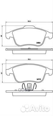 К-т дисков. тормоз. колодок P68047 Brembo