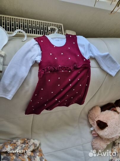 Сарафан и водолазка 80 см новый